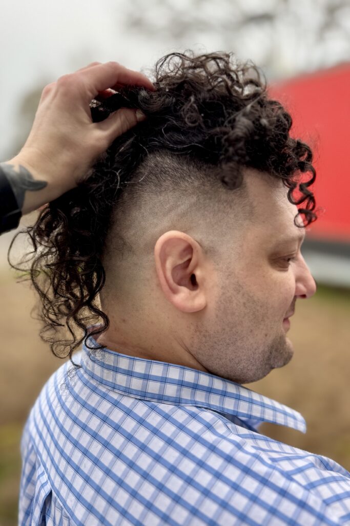 Curly haircut